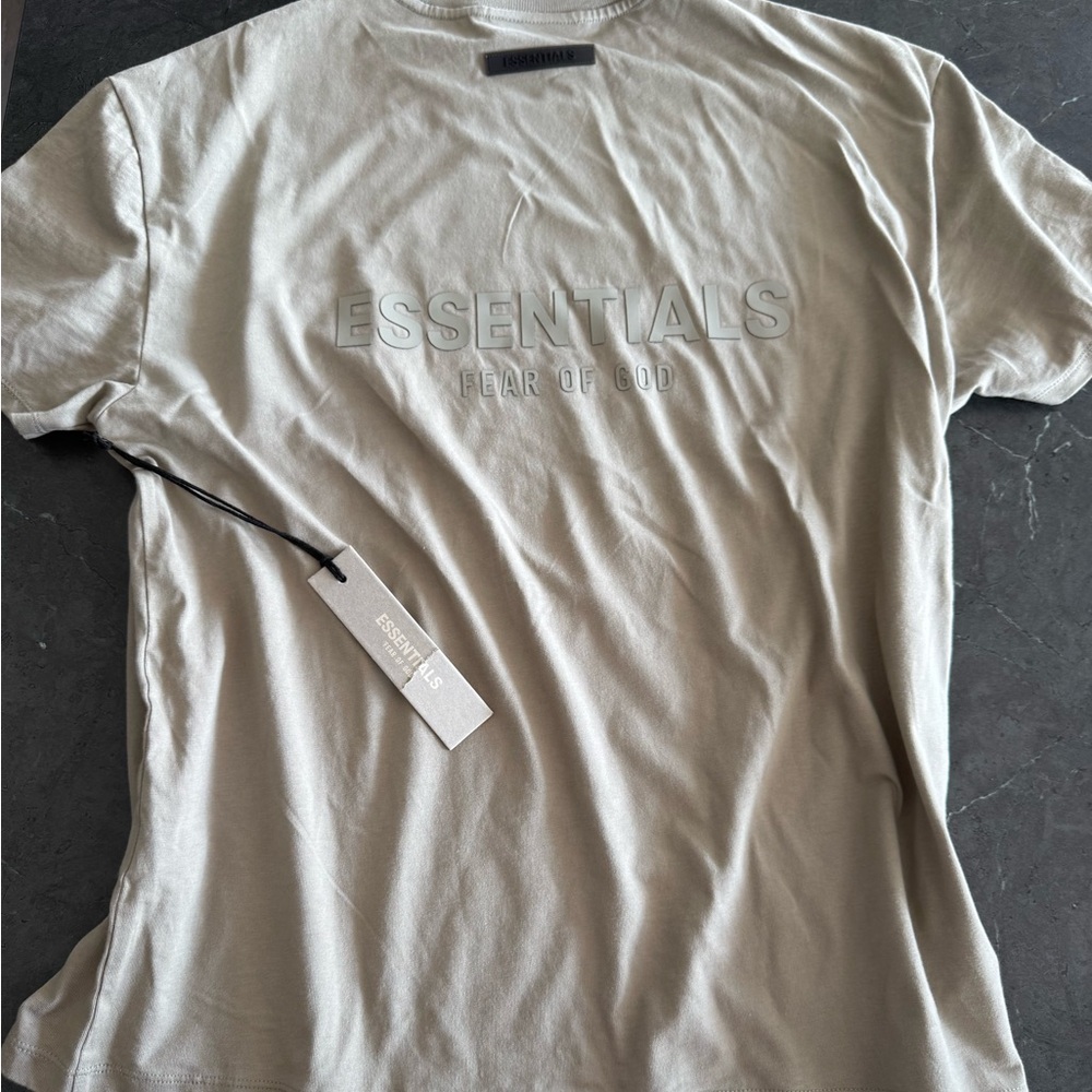 Essentials Light Beige 2021 Collection Tee - Picture 3 of 6